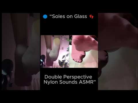 ”“Glass + Nylons 🔵 A Soft ASMR Moment” #asmr #relax #feedshorts #relax