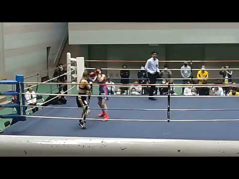 女子ボクシング（田中歩未対中村吾子①）