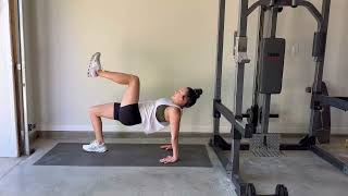 Table top / Reverse plank knee drive