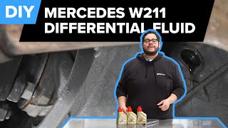 mercedes e63 amg differential fluid service diy(mercedes w211 e55 amg, w209 c63 amg, c219 cls63 amg)