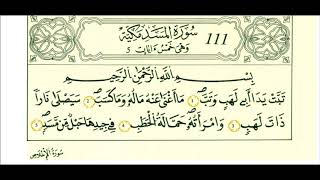 111 سورة المسد الشيخ علي الحذيفي رواية قالون