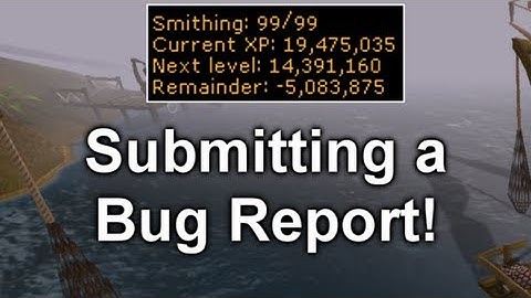 Jagex Support Video - Submitting a Bug Report