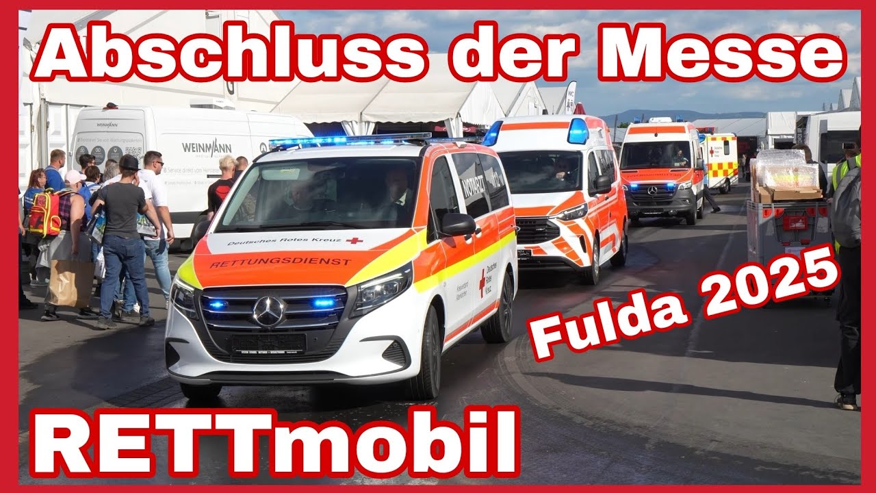 🚨🔊Abschlusskorso RETTmobil 2025 in Fulda🚒🚑