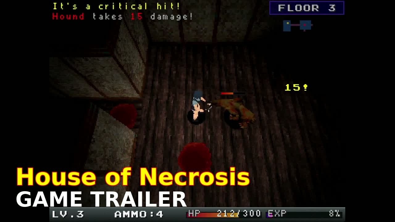 Игровой трейлер House of Necrosis — пошаговой ретро-RPG в жанре хоррор