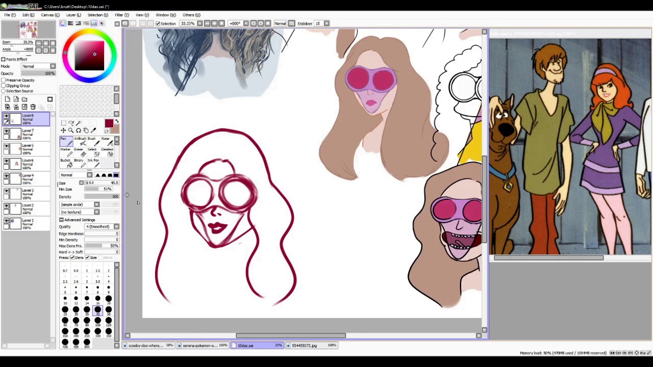 Speed Drawing: 10 different art styles challenge - YouTube