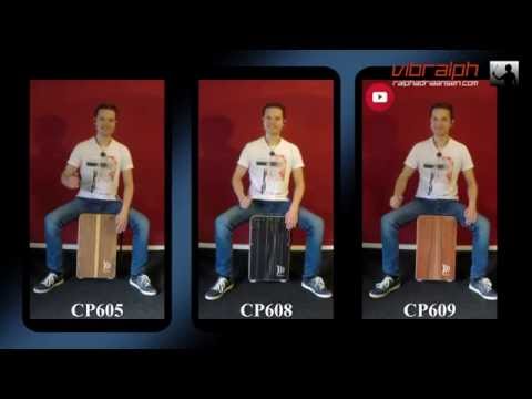 Vibralph - Comparison: Schlagwerk Cajons Fineline Comfort CP605-CP608-CP609