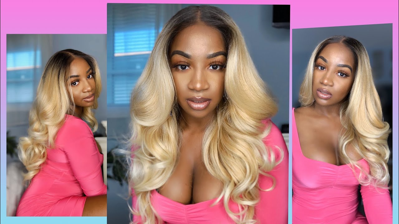 Human Hair DUPE: Outre Perfect Hairline 13x6 Pre-Plucked Lace Front Wig Geneva| DR4/T27613