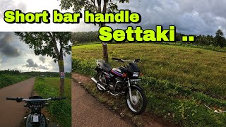 splendor Short bar handle fitting || short bar handle വെച്ചു goys 🥰😍🔥🔥||