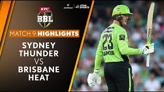 Sydney Thunder Outcl Brisbane Heat Highlights