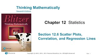 Lesson for 12 06 Scatter Plots, Correlation, and Regression Lines to 2022