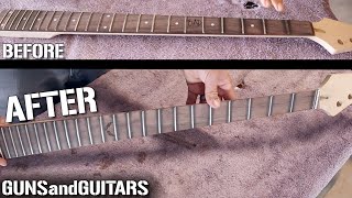 Making a MULTISCALE Fanned Fret Guitar Neck from a CHEAP eBay neck! by Guns and Guitars 19,933 views 1 year ago 15 minutes