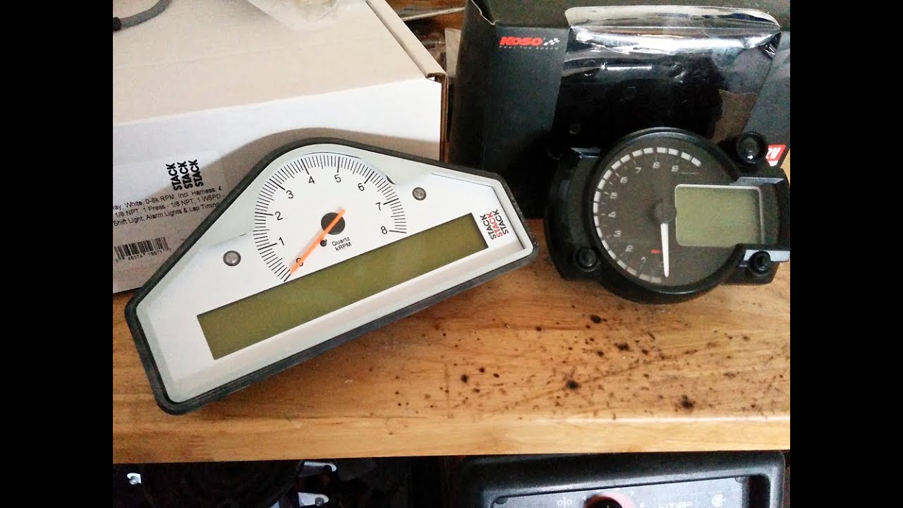 Gearhead Daily Koso vs STACK gauge clusters YouTube