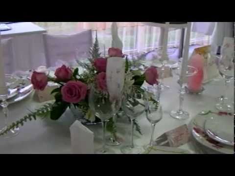 Сервировка свадебного стола.