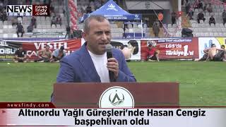 Altınordu Yağlı Güreşlerinde Hasan Cengiz Başpehlivan Oldu