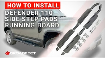 2020-2024 Land Rover Defender 110 130 Side Step Pad Running Board - Installation