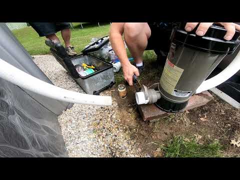 Replacing An Above Ground Pool Leaking Ball Valve - YouTube