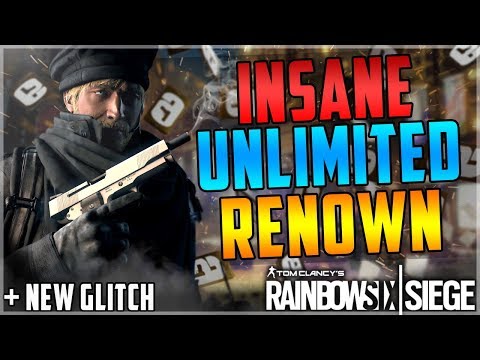 INSANE UNLIMITED RENOWN - THE BEST WAY TO GET RENOWN - AFK METHOD + CRAZY GLITCH (Rainbow Six Siege)
