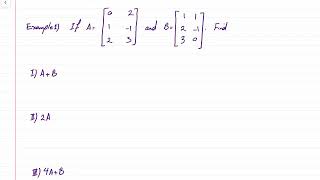 Labtube-(Elementary Linear Algebra)- Example for Matrix Operations