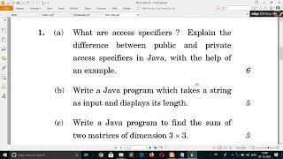 MCS-206 | June 2022 Q1b | Write a Java program which takes a string as input and displays its length