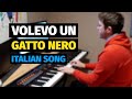 Volevo Un Gatto Nero (Italian Song) / Kuroneko no Tango - Piano Cover Пианино, Ноты