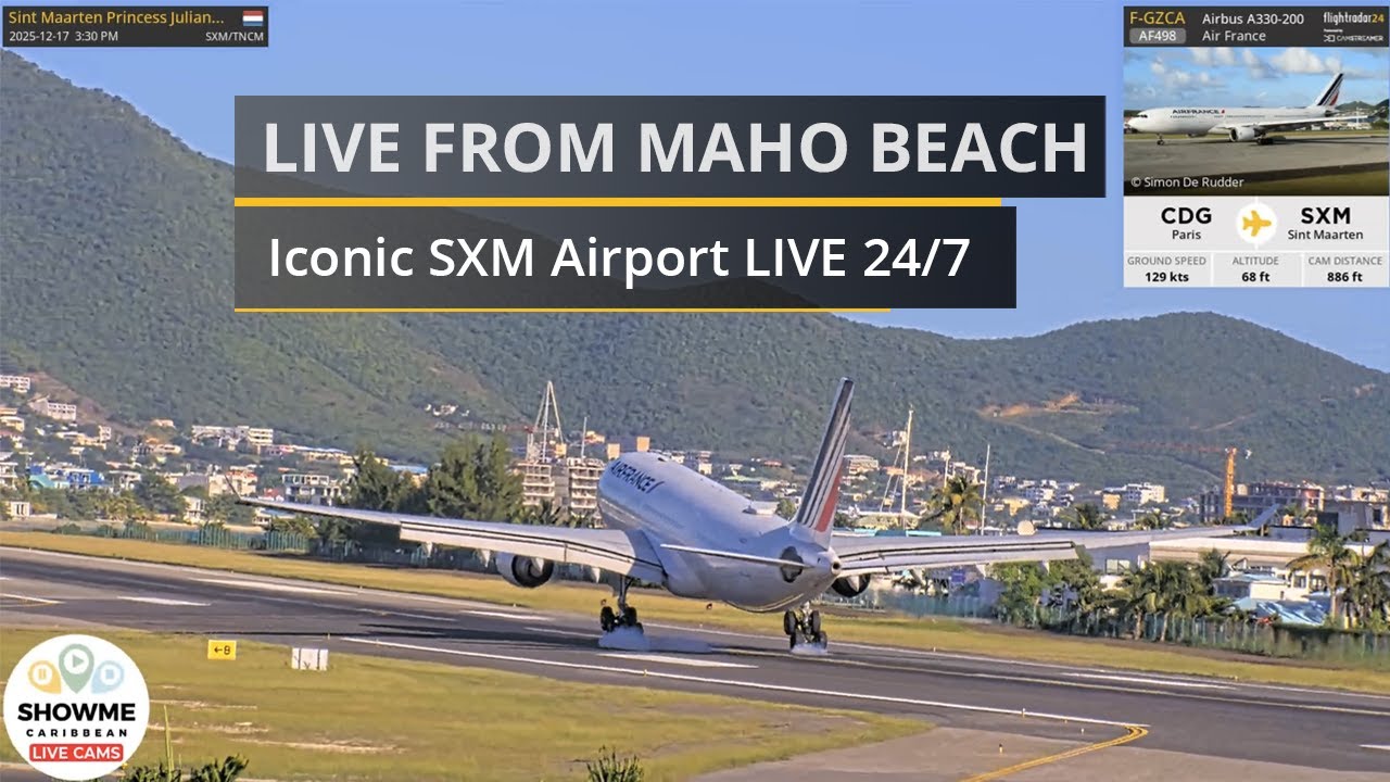 Iconic SXM Airport LIVE 24/7 – Sint Maarten Maho Beach
