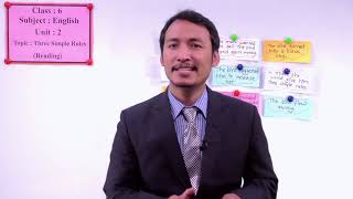 8. Class 6| English| Unit 2| Three Simple Rules| Reading Profile