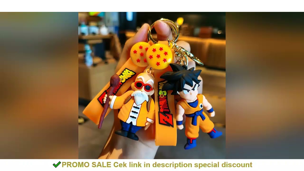 Anime Dragon Ball Keychain Fashion Jewelry Son Goku Vegeta Piccolo Action Figures 8CM PVC Key Ring f