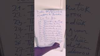 Numbers In Dinka Language From 20 To 30