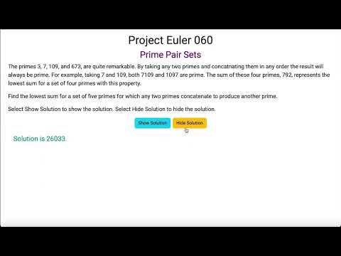 Project Euler 060 - Prime Pair Sets