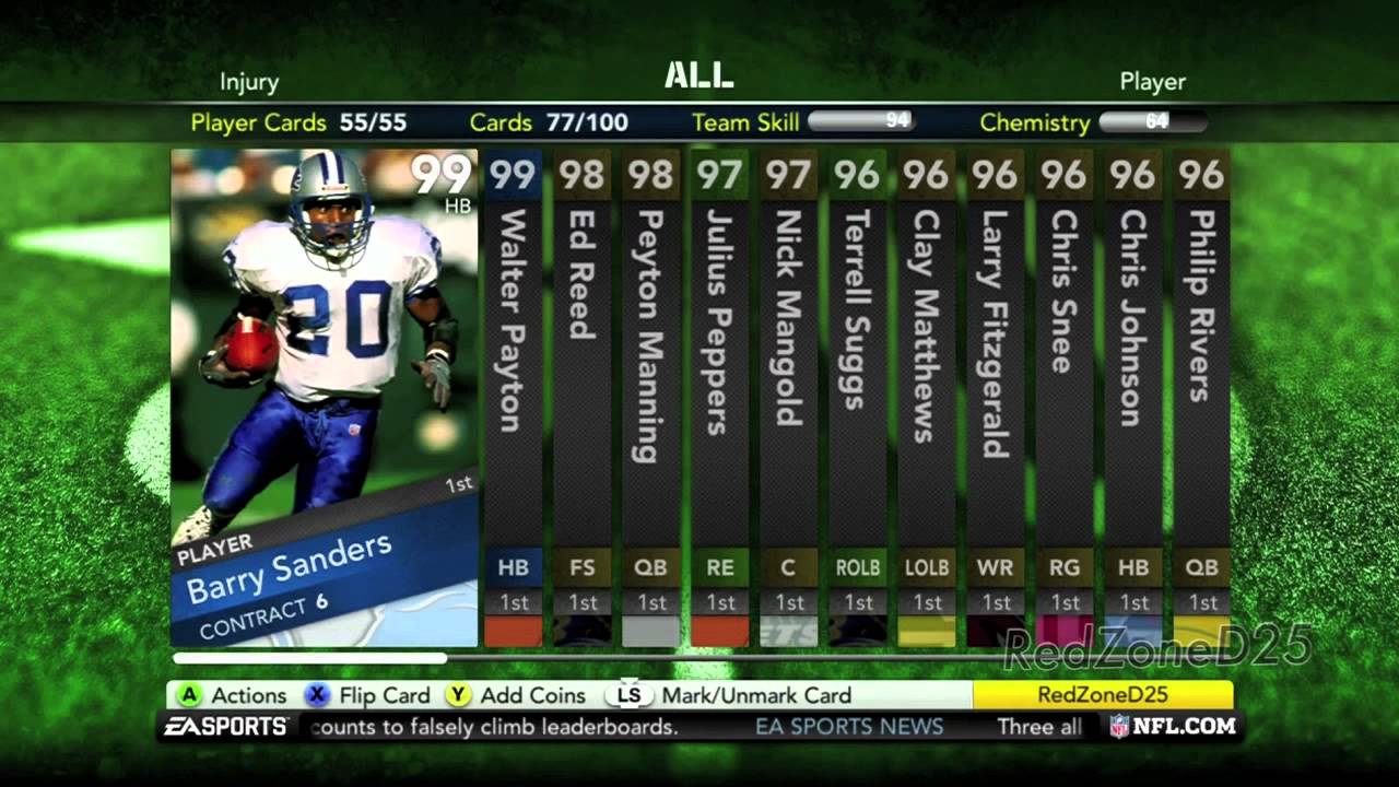 Madden 12 Ultimate Team Tournaments! YouTube