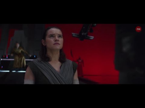 The Last Jedi Snoke Death Scene Kylo Ren and Rey vs Praetorian Guard HD