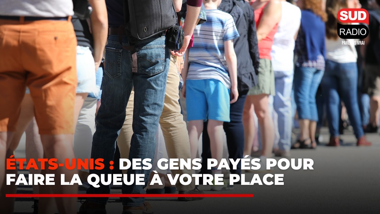 Aux États-Unis, les gens font la queue à votre place - Le Zapping