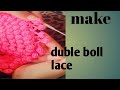Make duble boll lace by sabiha collection