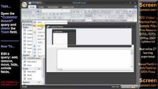 ECDL/ICDL -- Access Video Tutorial Practice Test Q. Solution