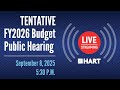 First Public Hearing on FY2026 Tentative Millage Rate and FY 2026 Tentative Annual Budget - 09.08.25