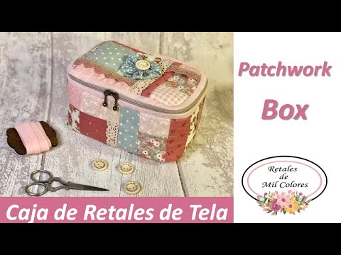 67. Patchwork Box. Bag, a seamstress. Easy step by step tutorial