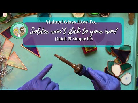 Stained Glass Solder Will Not Adhere