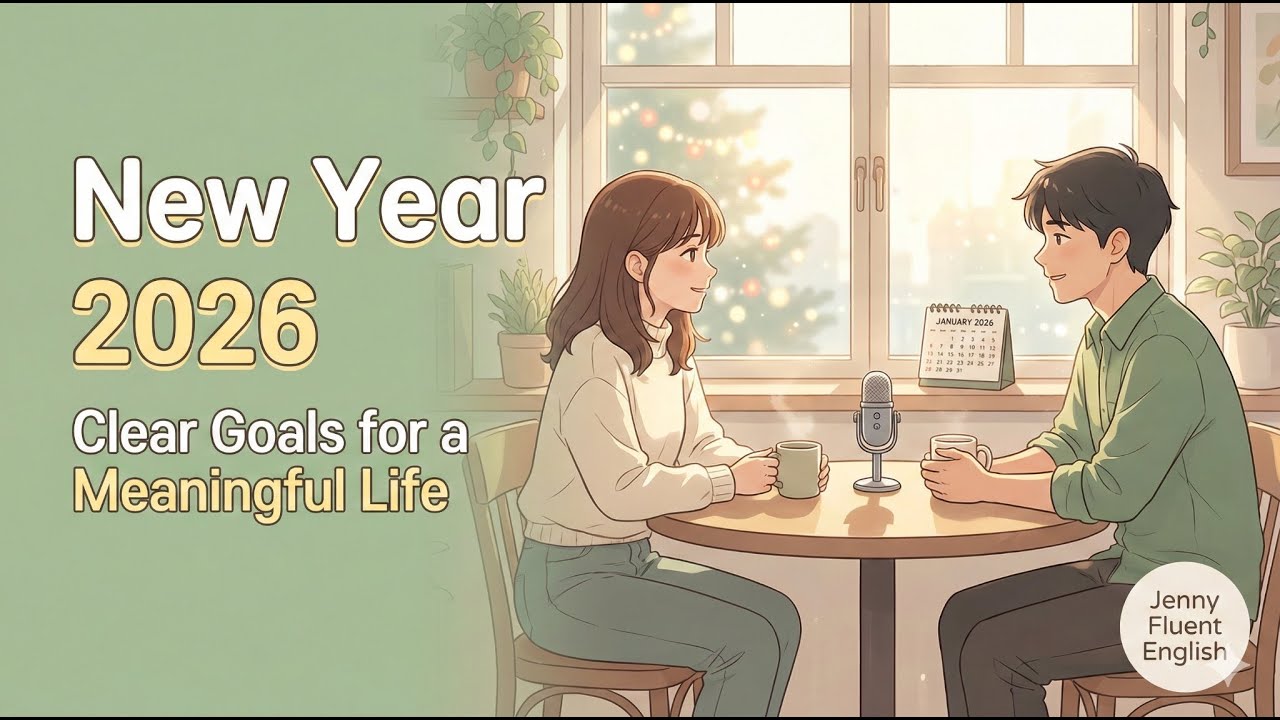 New Year 2026 Clear Goals for a Meaningful Life, Real English Conversation (A2–B1)