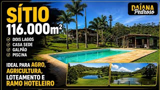 #374#SÍTIO 116.000m² | IDEAL PARA AGRO, HOTELARIA E LOTEAMENTO! SÃO ROQUE!