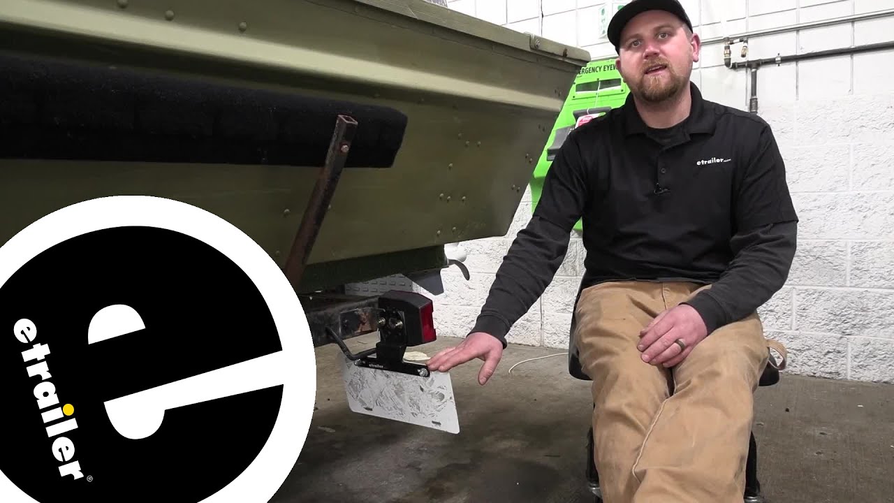 Detailed Breakdown of the Trailer License Plate Mount Bracket, Straight, Rust Proof Polymer