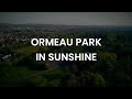 Ormeau Park, Haarland and Woolf and River Lagan - Stock Footage - 60 Frames Per Second - 4K