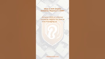 What is ECR (Elastic Container Registry) in AWS? #ecr #aws #clouds #container #shorts