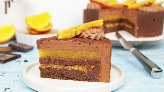 Chocolate orange mousse cake is lover’s dream: rich mousse, cinnamon
confit, filling with truffle taste, all on a...