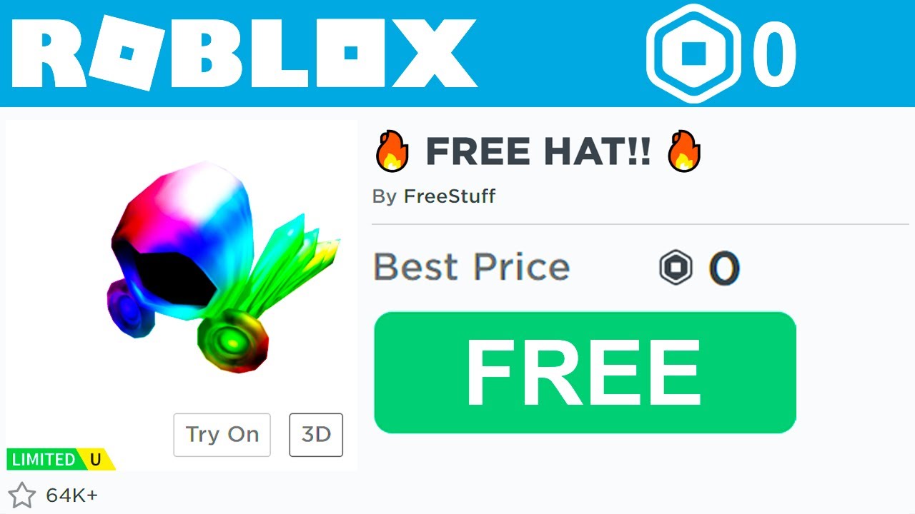 Working How To Get Any Free Hats Roblox 2020 Youtube