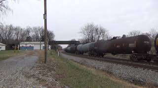 #5385 CSX K677-08 Empty Pipe Line [Ethanol/Oil] train with 2 CN's.