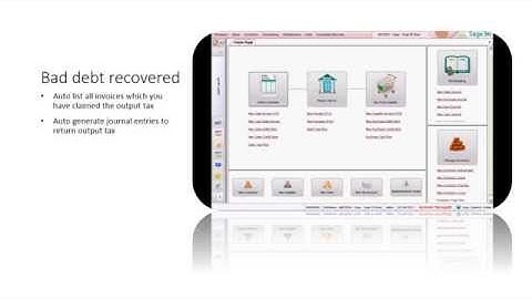 Sage 50 - Managing GST Bad Debt Relief & Bad Debt Recovered