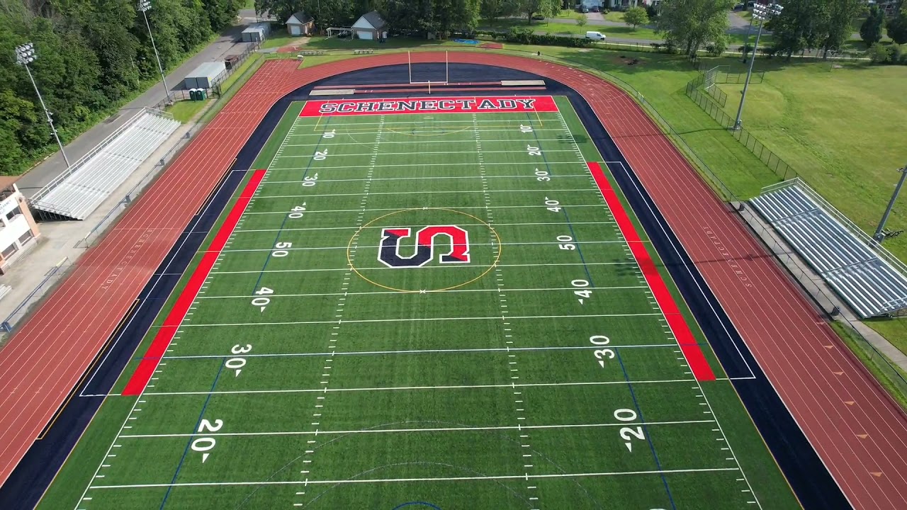 New Turf Field and Track at Schenectady High School - YouTube