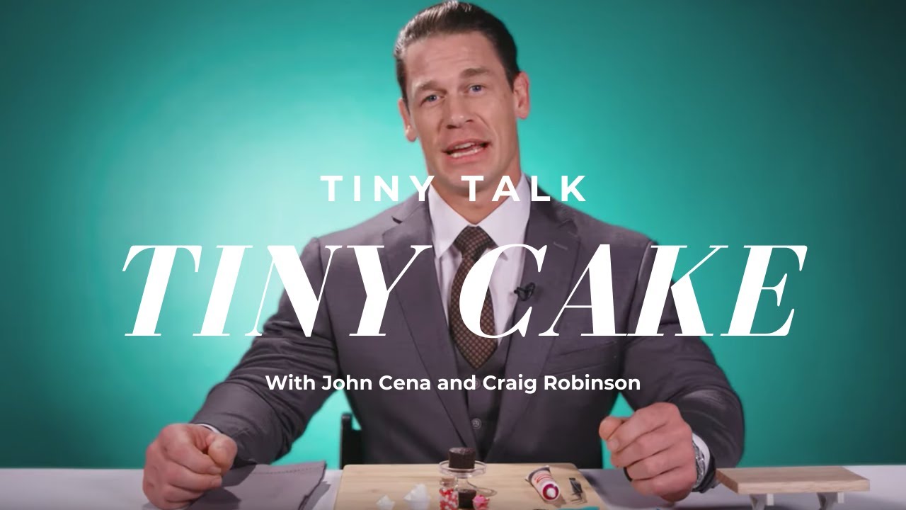 John Cena & Craig Robinson Make a Tiny Cake | Tiny Talk | Tastemade