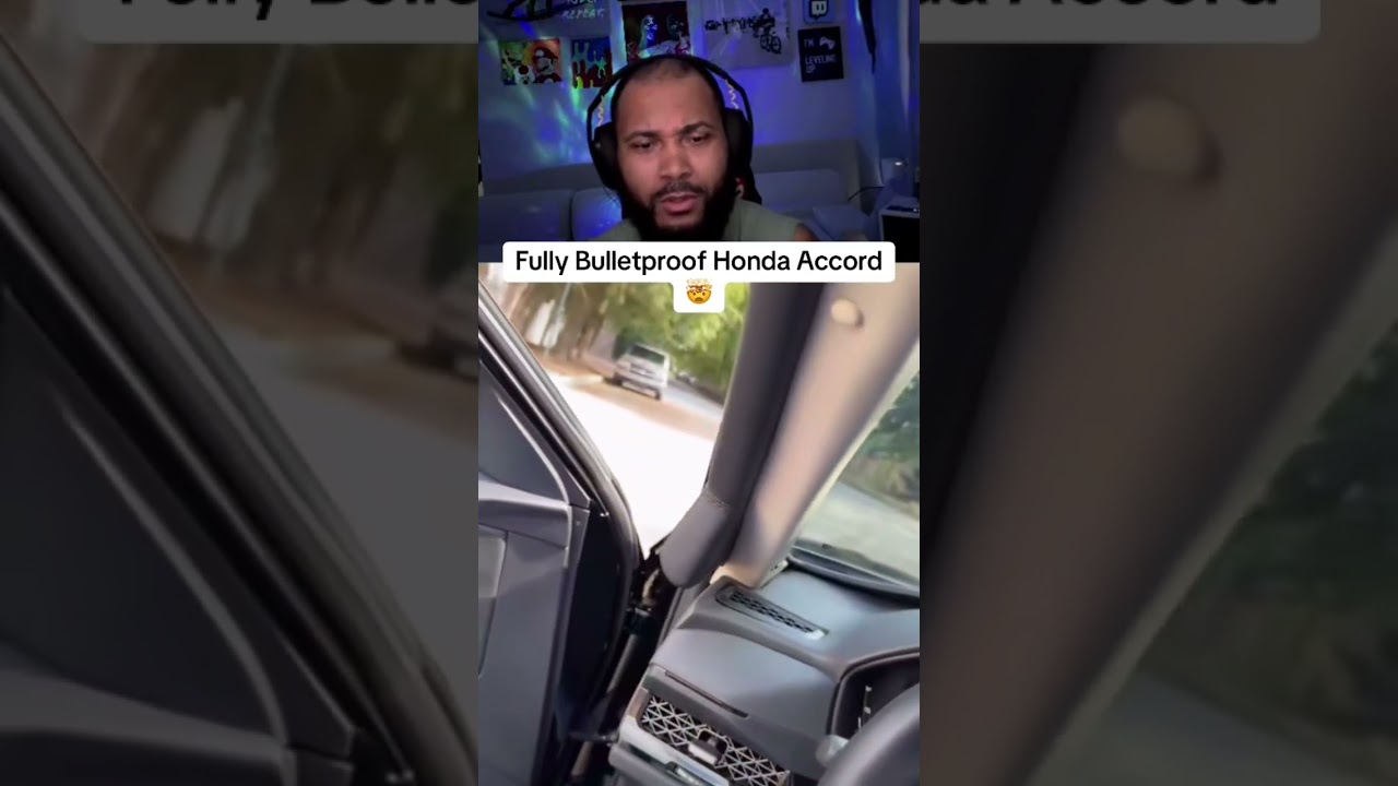 Fully Bulletproof Honda Accord🤯 #honda #jdm #car #w3ezyreacts #twitch