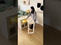 小さい部屋でも置ける！収納キャビネットになる折りたたみテーブル#折りたたみテーブル #ダイニングテーブル #収納キャビネット #shorts #cuumy